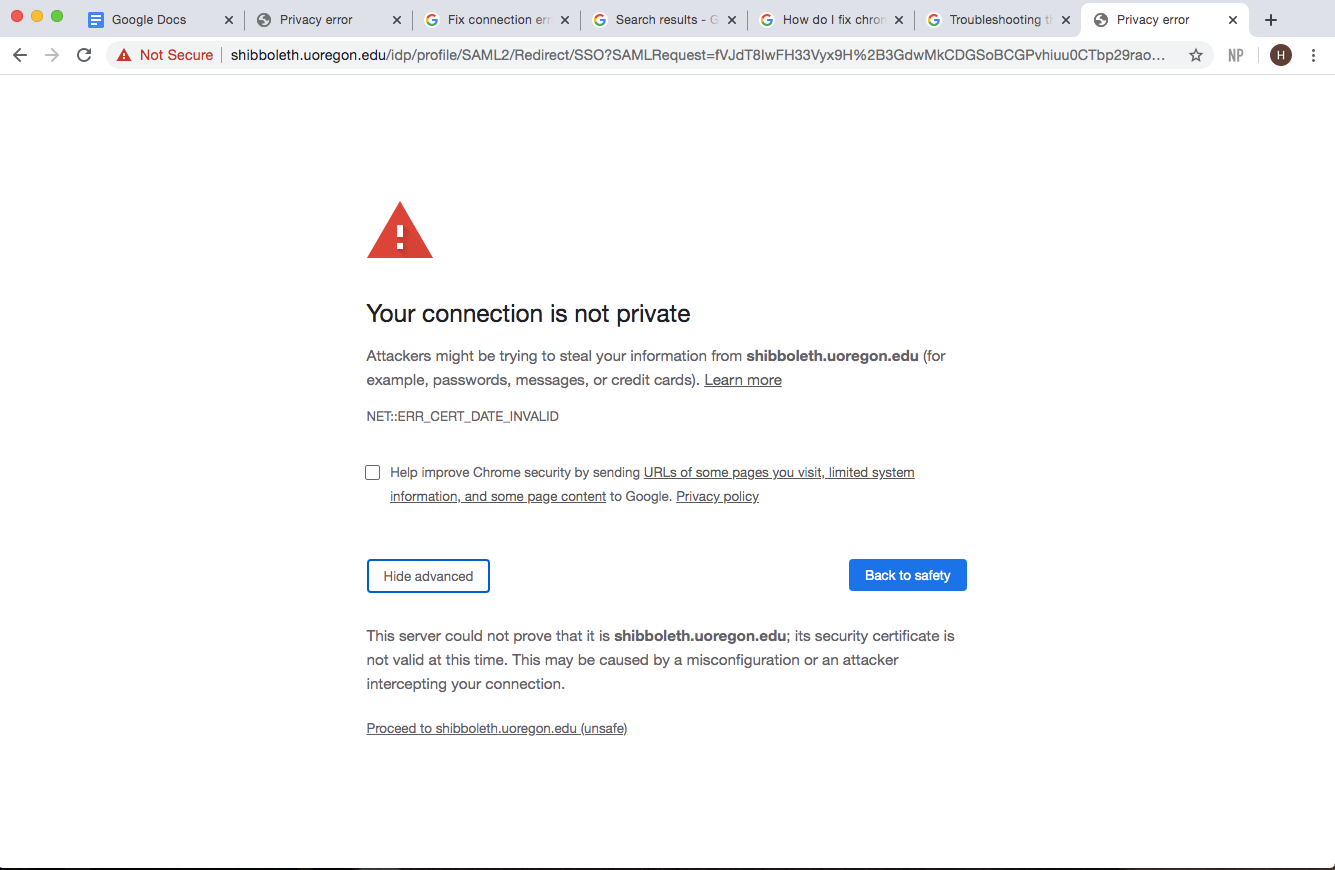 How to Solve Google Chrome’s Privacy Error Message - Easyopedia